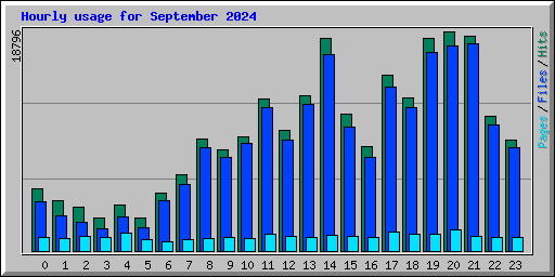 Hourly usage for September 2024